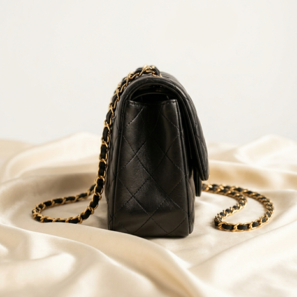 Quilted Chain Strap Flap Bag